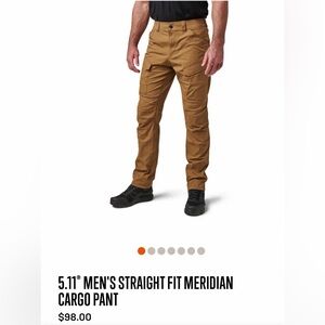 NWT 5.11 Men’s Straight Fit Meridian Cargo Pants